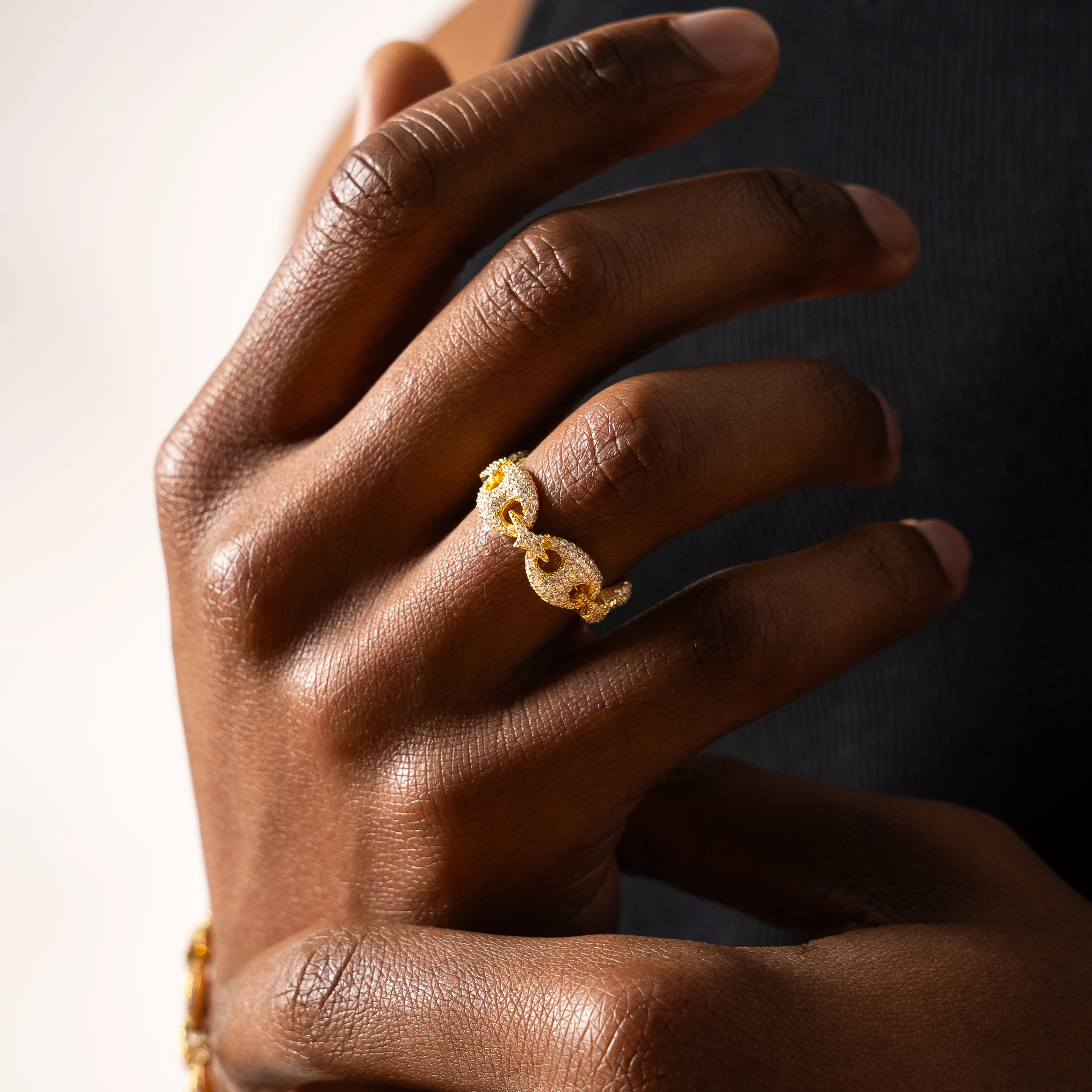 Iced Coffee Beans ring - Doré - Image 2
