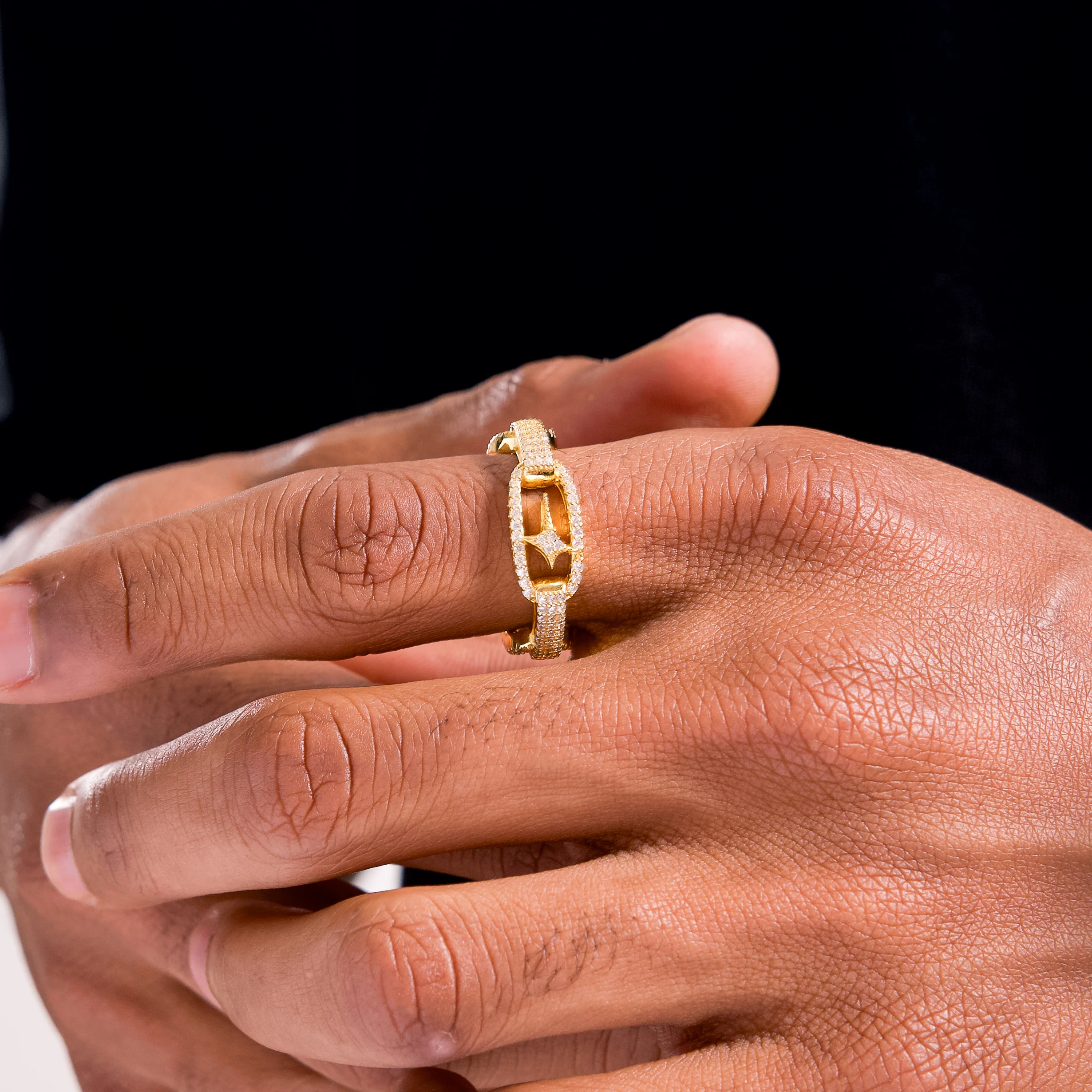 Iced H-ring signature dorée - Image 2