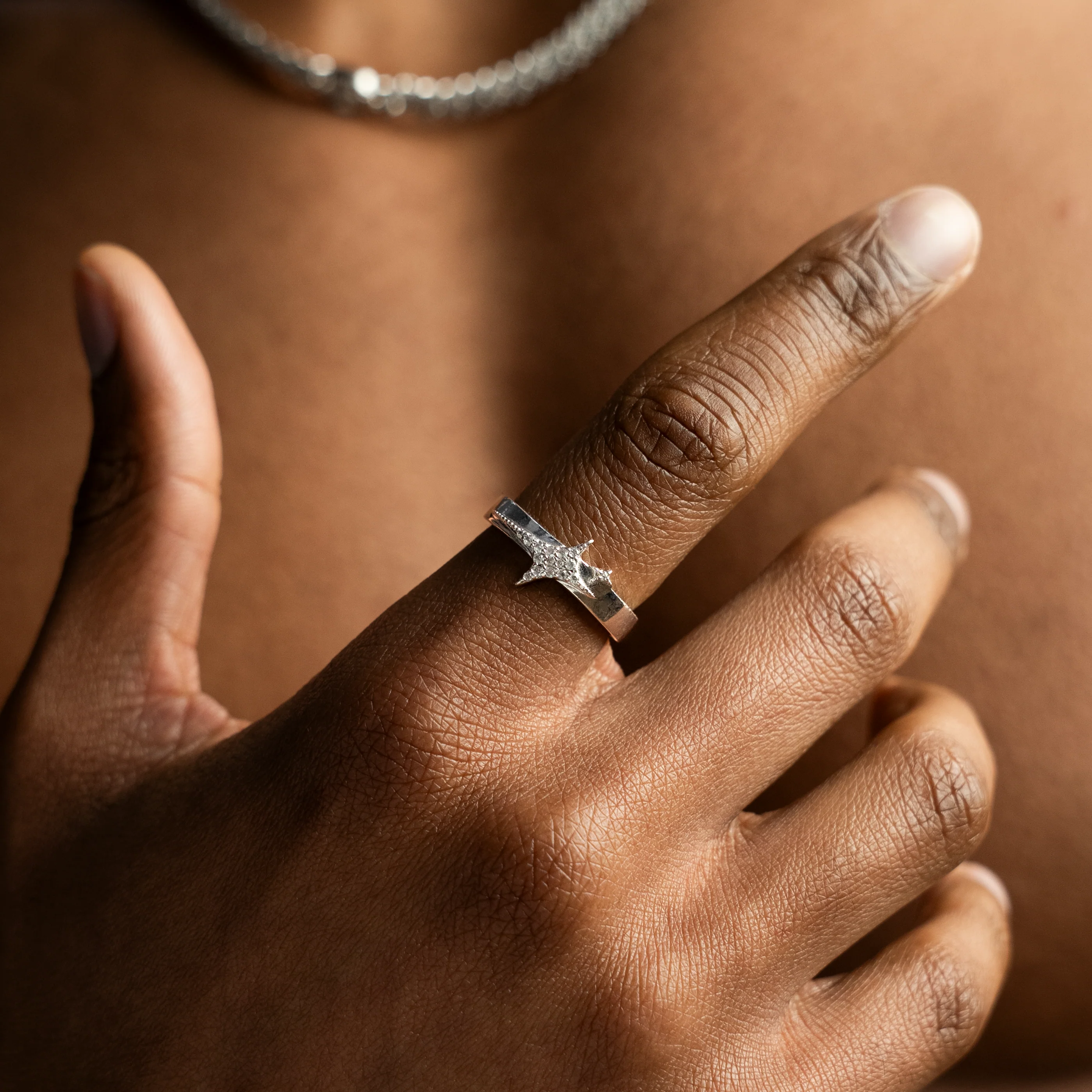 Iced signature ring argentée - Image 2