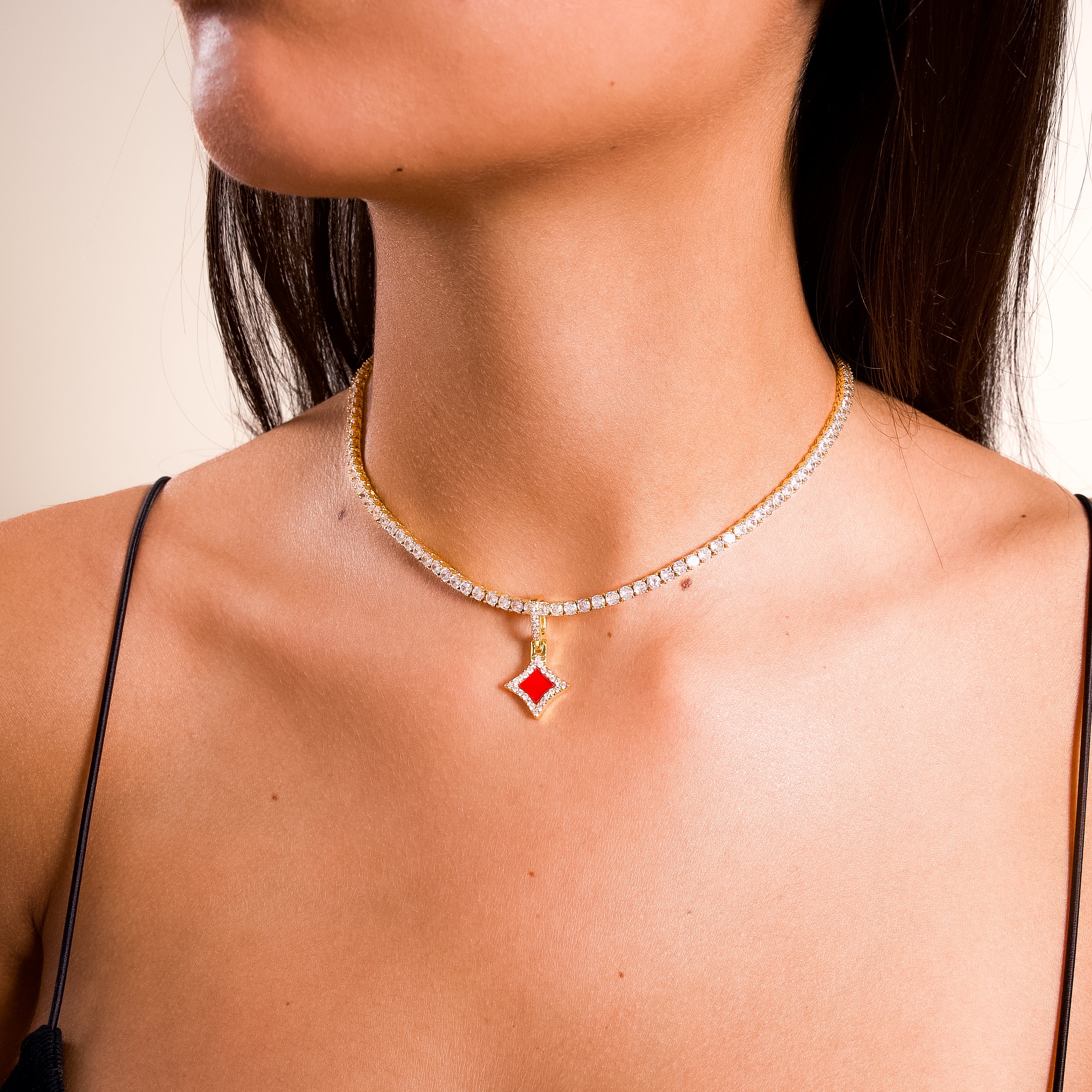 Star dorée - Motif Rouge - Image 2
