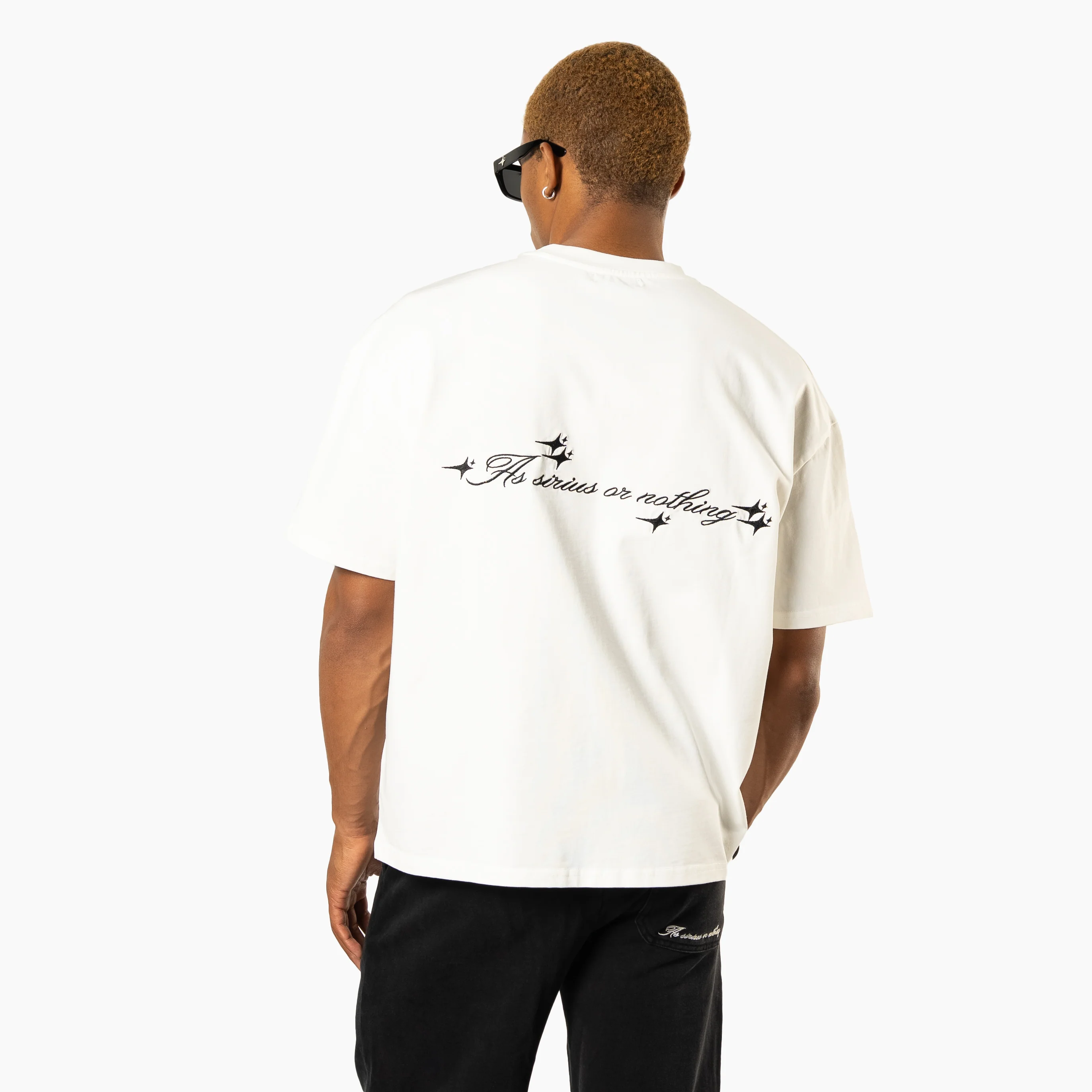 T-shirt Double Stars Blanc - Image 5